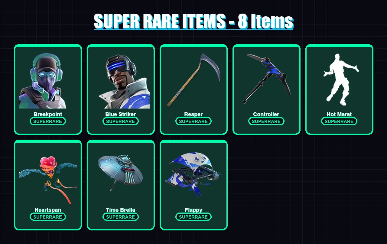 [PS4/PS5/XBOX/PC] | Breakpoint | Blue Striker | Red Knight | Lynx | Galaxy Grappler | 143 skin | 156 pickaxe | 129 emote | 111 glider | Lv1188