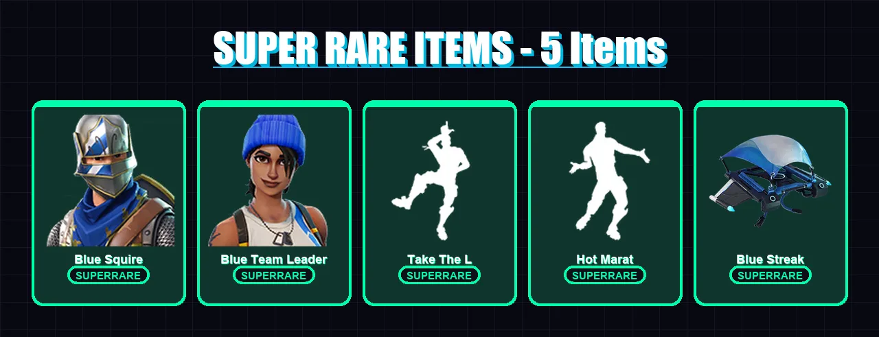 [PS4/PS5/XBOX/PC] | Blue Squire | Blue Team Leader | Dark Voyager | Mission Specialist | Rust Lord | 8 skin | 6 pickaxe | 12 emote | 12 glider | Lv2