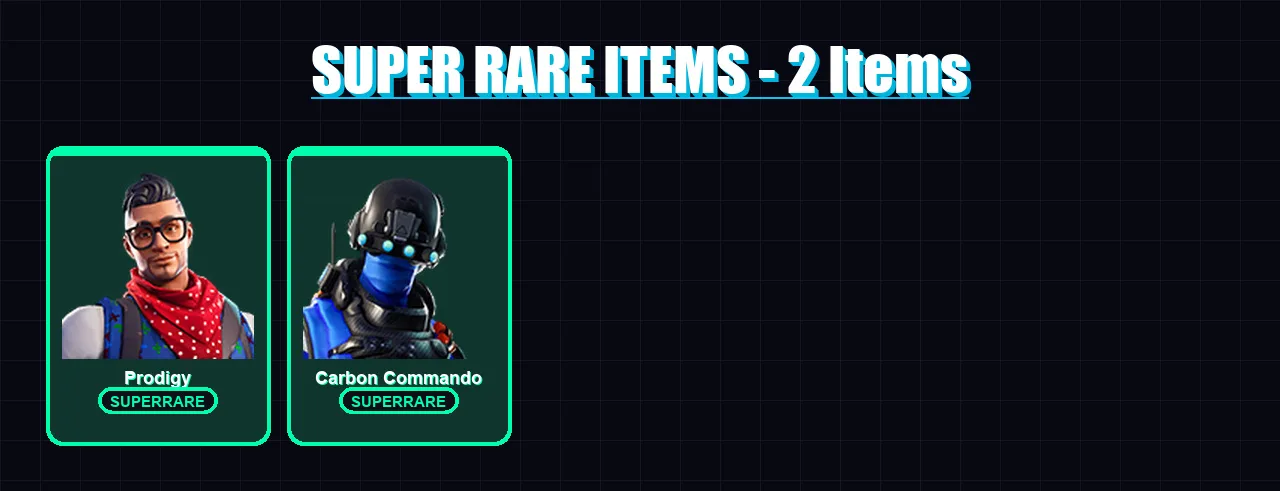 [PC] | Prodigy | Carbon Commando | Galaxy Scout | Rox | Blackheart | 50 skin | 76 pickaxe | 60 emote | 58 glider | Lv791