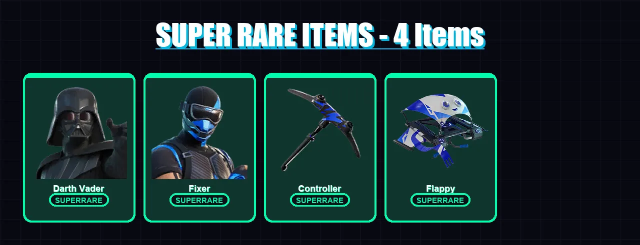 [PC/XBOX/PSN] | Darth Vader | Fixer | Malik | Era | Predator | 160 skin | 181 pickaxe | 123 emote | 150 glider | Lv2245