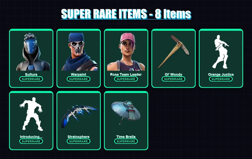 [PC/XBOX] | Sultura | Warpaint | Rose Team Leader | Hybrid | Carbide | 47 skin | 65 pickaxe | 67 emote | 75 glider | Lv829 — main preview