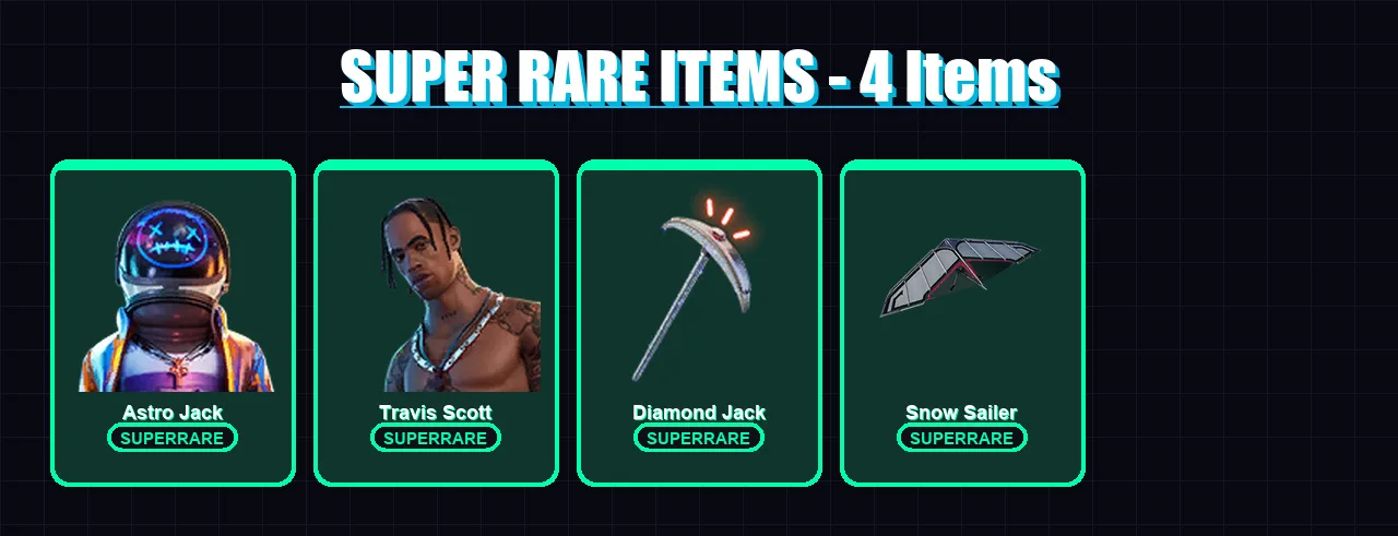 [PS4/PS5/XBOX/PC] | Astro Jack | Travis Scott | Nezumi | Galaxia | The Origin | 224 skin | 253 pickaxe | 173 emote | 194 glider | Lv2825