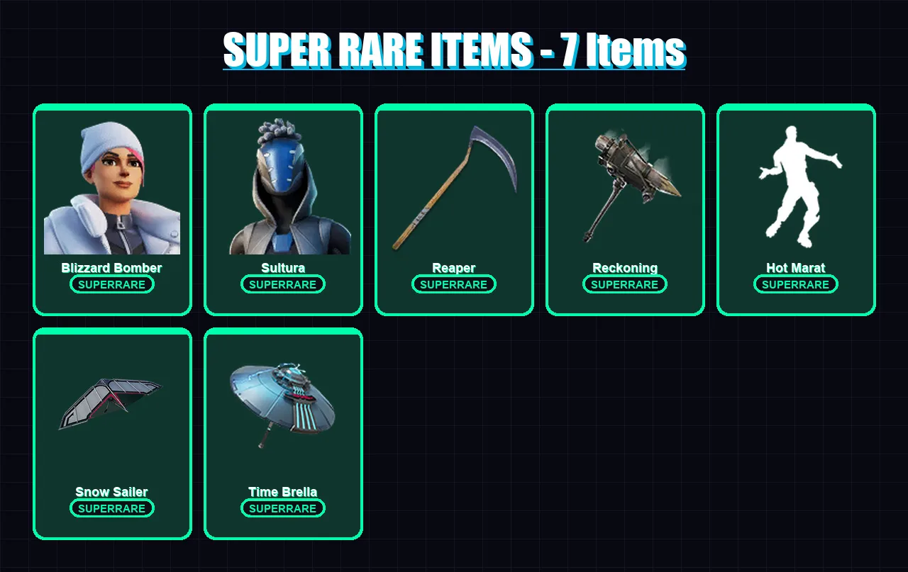 [PC/XBOX] | Blizzard Bomber | Sultura | Twyn | Raven | Ronin | 133 skin | 189 pickaxe | 203 emote | 153 glider | Lv2153