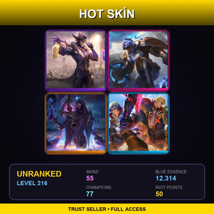 ME | Lv216 | Unranked | 55 Skin | 77 Champ — Waterloo Miss Fortune