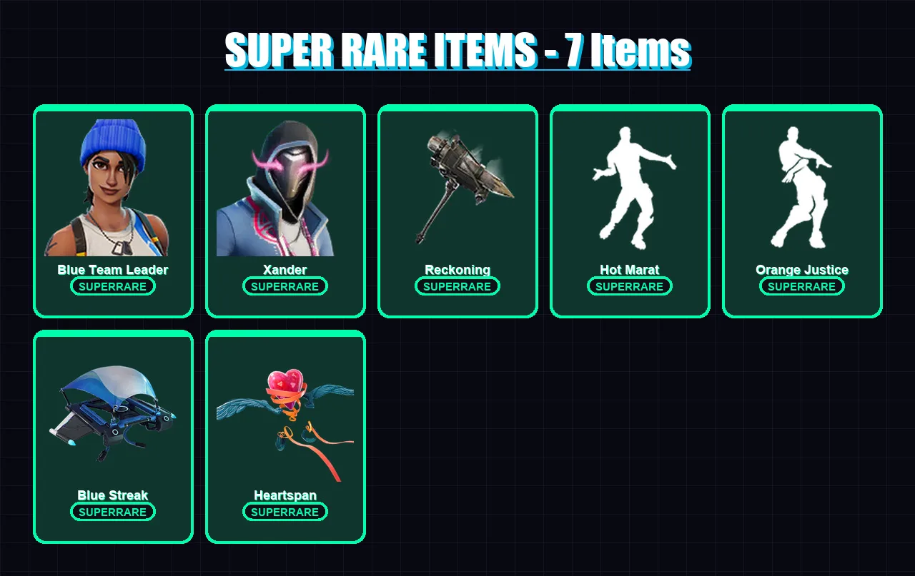 [PC/XBOX] | Blue Team Leader | Xander | Deadpool | Vendetta | Hybrid | 174 skin | 212 pickaxe | 181 emote | 172 glider | Lv2887