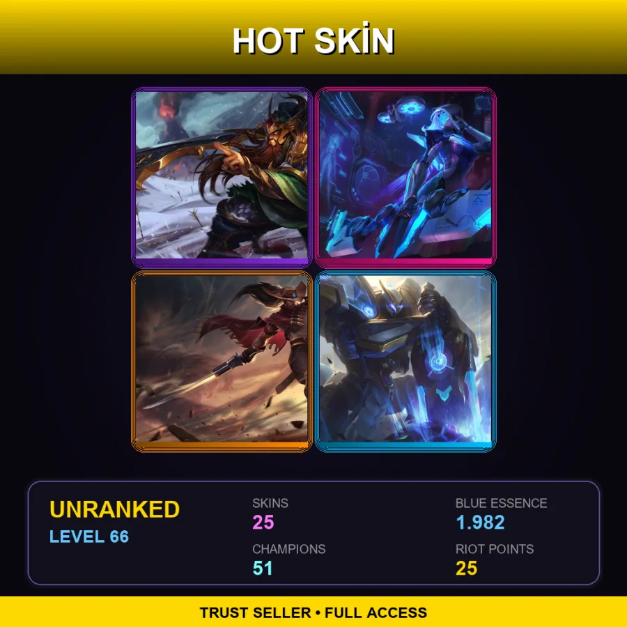 BR | Lv66 | Unranked | 25 Skin | 51 Champ