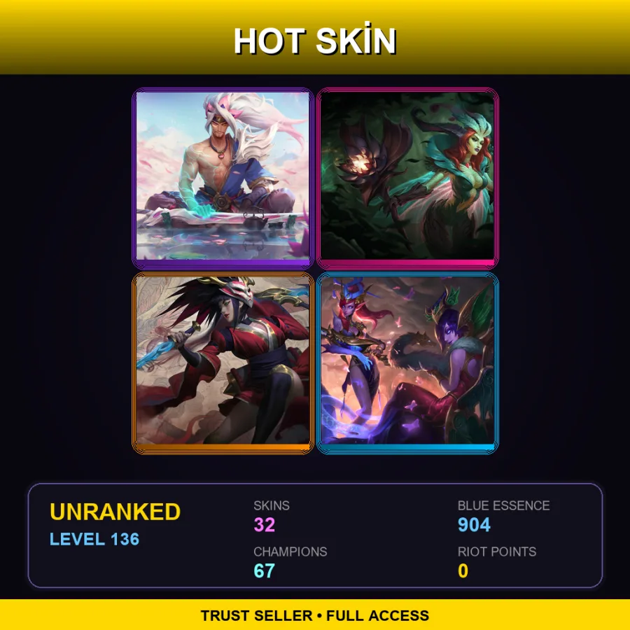 SG | Lv136 | Unranked | 32 Skin | 67 Champ — Major Ziggs