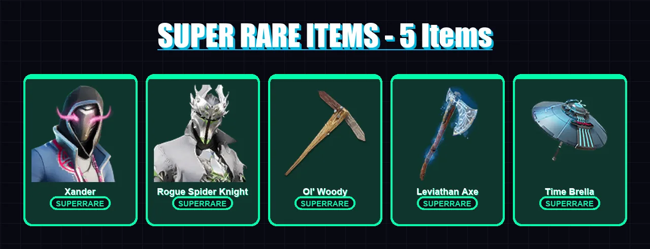 [PC/XBOX/PSN] | Xander | Rogue Spider Knight | The Foundation | Driftwalker | Blackheart | 221 skin | 276 pickaxe | 250 emote | 170 glider | Lv2116