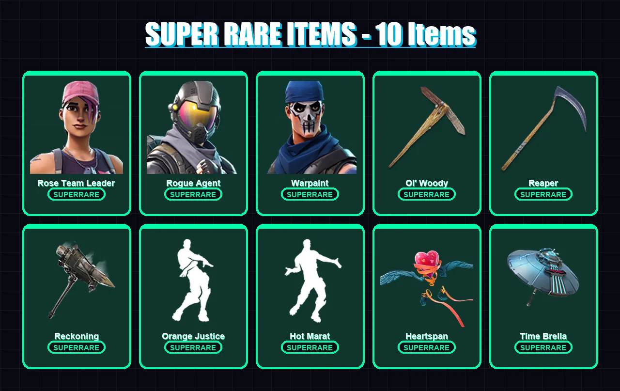 [PC/XBOX/PSN] | Rose Team Leader | Rogue Agent | Warpaint | Valor | Deadpool | 155 skin | 160 pickaxe | 161 emote | 152 glider | Lv1892