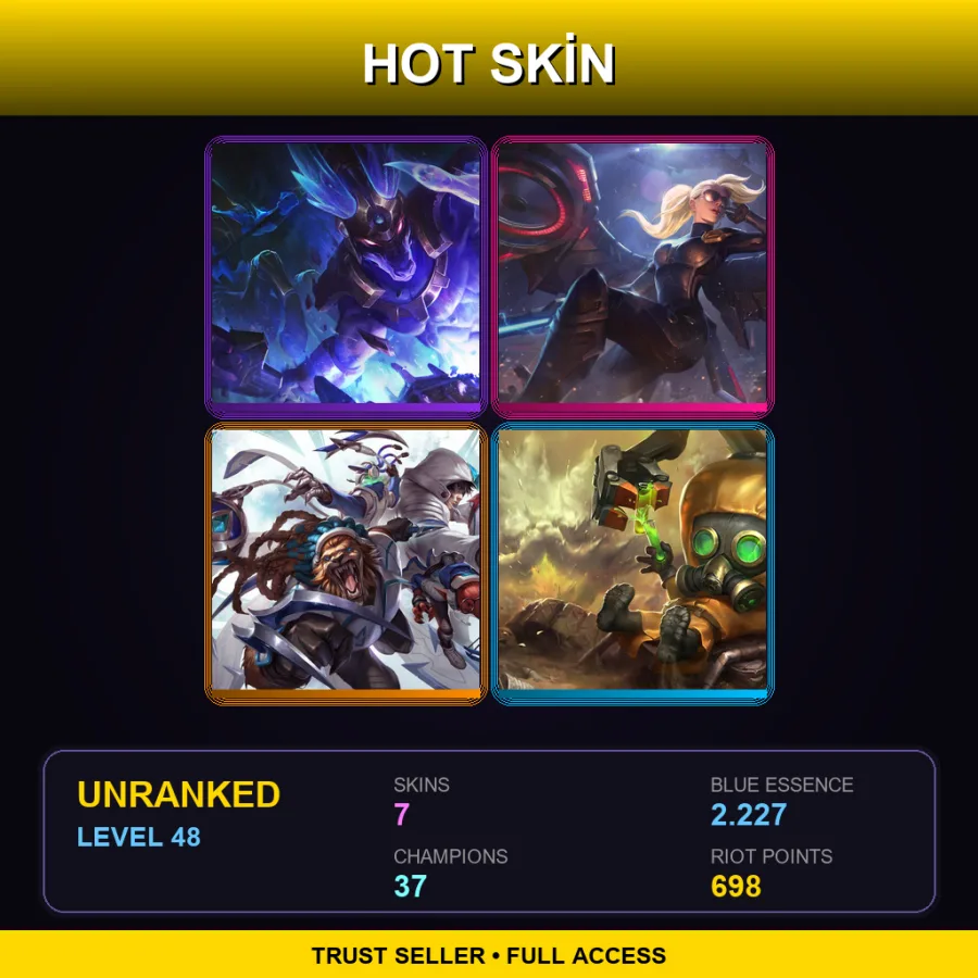 LAN | Lv48 | Unranked | 7 Skin | 37 Champ