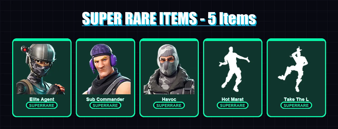 [PC/XBOX/PSN] | Elite Agent | Sub Commander | Havoc | Dark Voyager | Lt. Evergreen | 9 skin | 9 pickaxe | 18 emote | 14 glider | Lv249