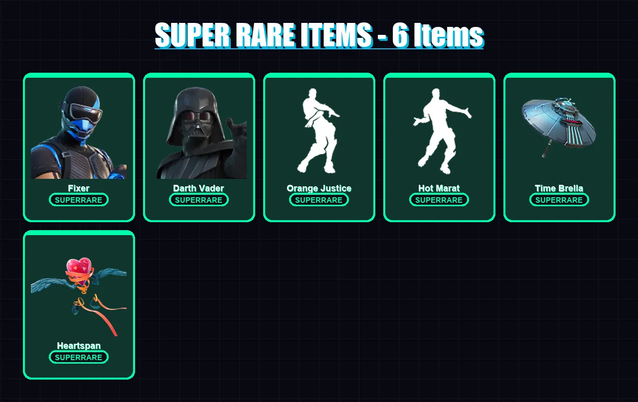 [PC/XBOX] | Fixer | Darth Vader | Era | The Imagined | Sentinel | 206 skin | 239 pickaxe | 197 emote | 211 glider | Lv3072
