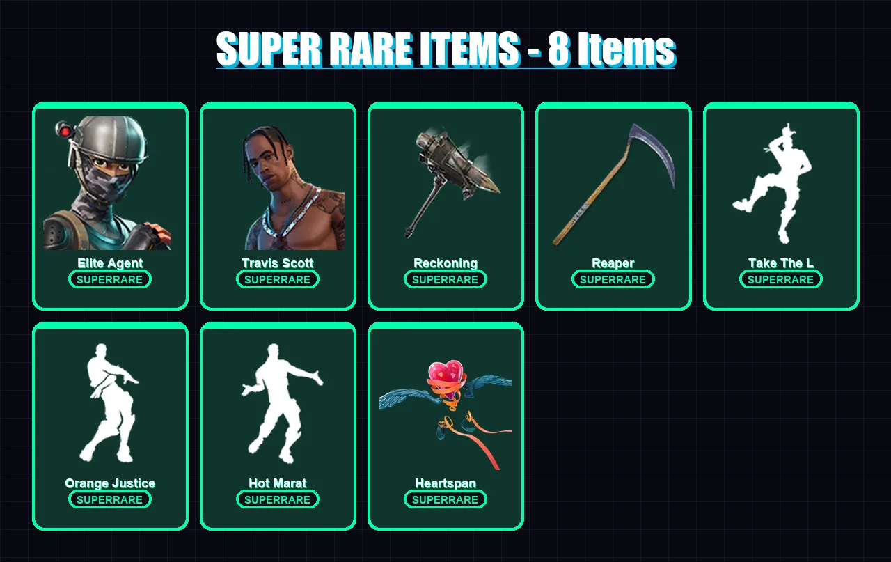 [PC/XBOX/PSN] | Elite Agent | Travis Scott | Gear Specialist Maya | The Ice King | Hybrid | 68 skin | 58 pickaxe | 71 emote | 64 glider | Lv832