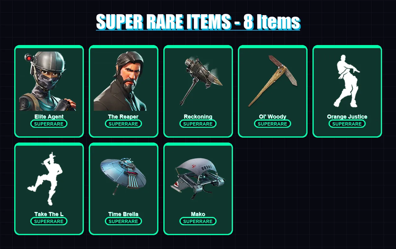 [PC/PSN] | Elite Agent | The Reaper | Calamity | Dire | Valor | 29 skin | 35 pickaxe | 39 emote | 42 glider | Lv651