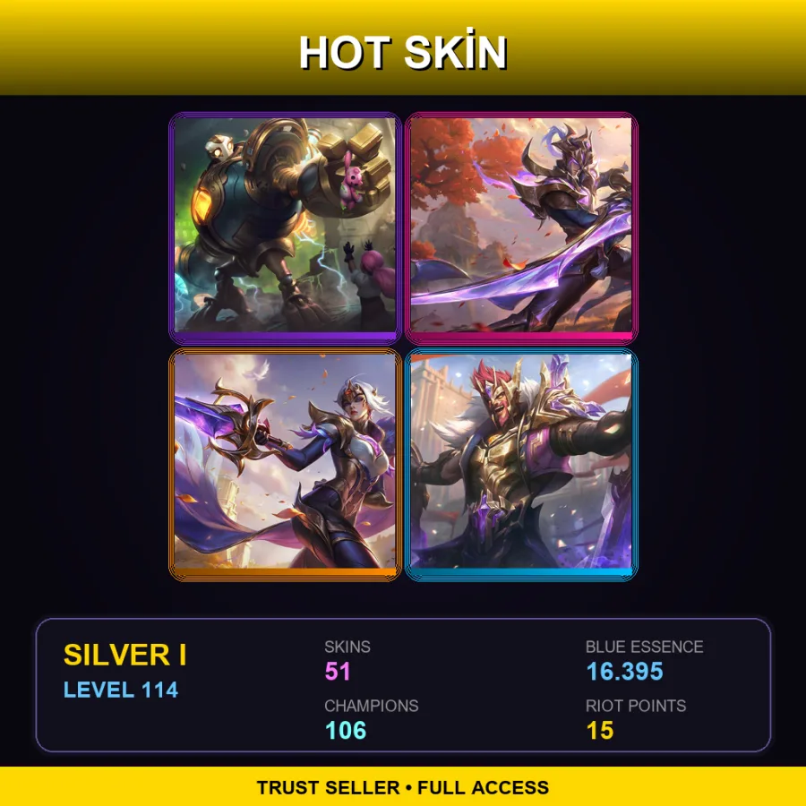 BR | Lv114 | Silver I | 51 Skin | 106 Champ