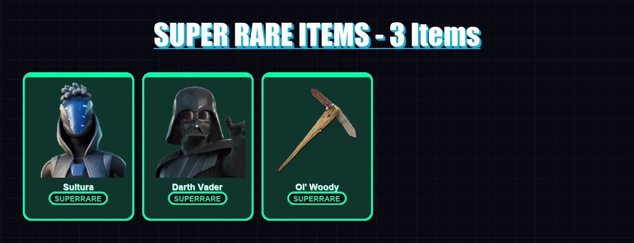 [PS4/PS5/XBOX/PC] | Sultura | Darth Vader | Son Goku | Twyn | Snap | 131 skin | 164 pickaxe | 80 emote | 94 glider | Lv2032