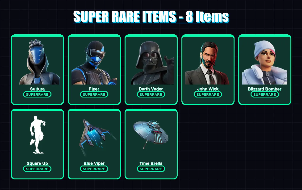 [PS4/PS5/XBOX/PC] | Sultura | Fixer | Darth Vader | John Wick | Blizzard Bomber | 332 skin | 347 pickaxe | 226 emote | 231 glider | Lv3795 — Fortnite account