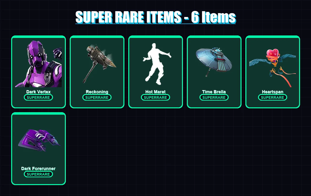 [PC/PSN] | Dark Vertex | Catalyst | Hybrid | Blackheart | Calamity | 53 skin | 60 pickaxe | 59 emote | 70 glider | Lv841 — Fortnite account