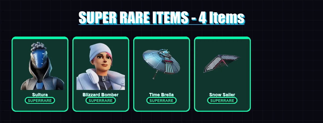 [PS4/PS5/XBOX/PC] | Sultura | Blizzard Bomber | Raz | Predator | Kymera | 54 skin | 69 pickaxe | 87 emote | 59 glider | Lv1153