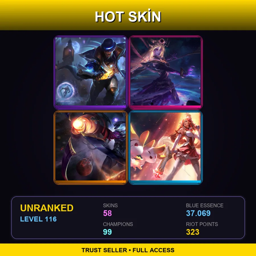 BR | Lv116 | Unranked | 58 Skin | 99 Champ