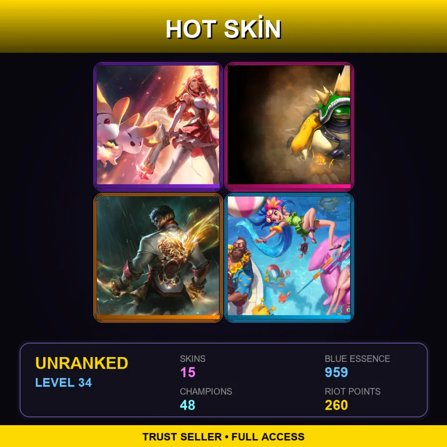VN | Lv34 | Unranked | 15 Skin | 48 Champ — King Rammus