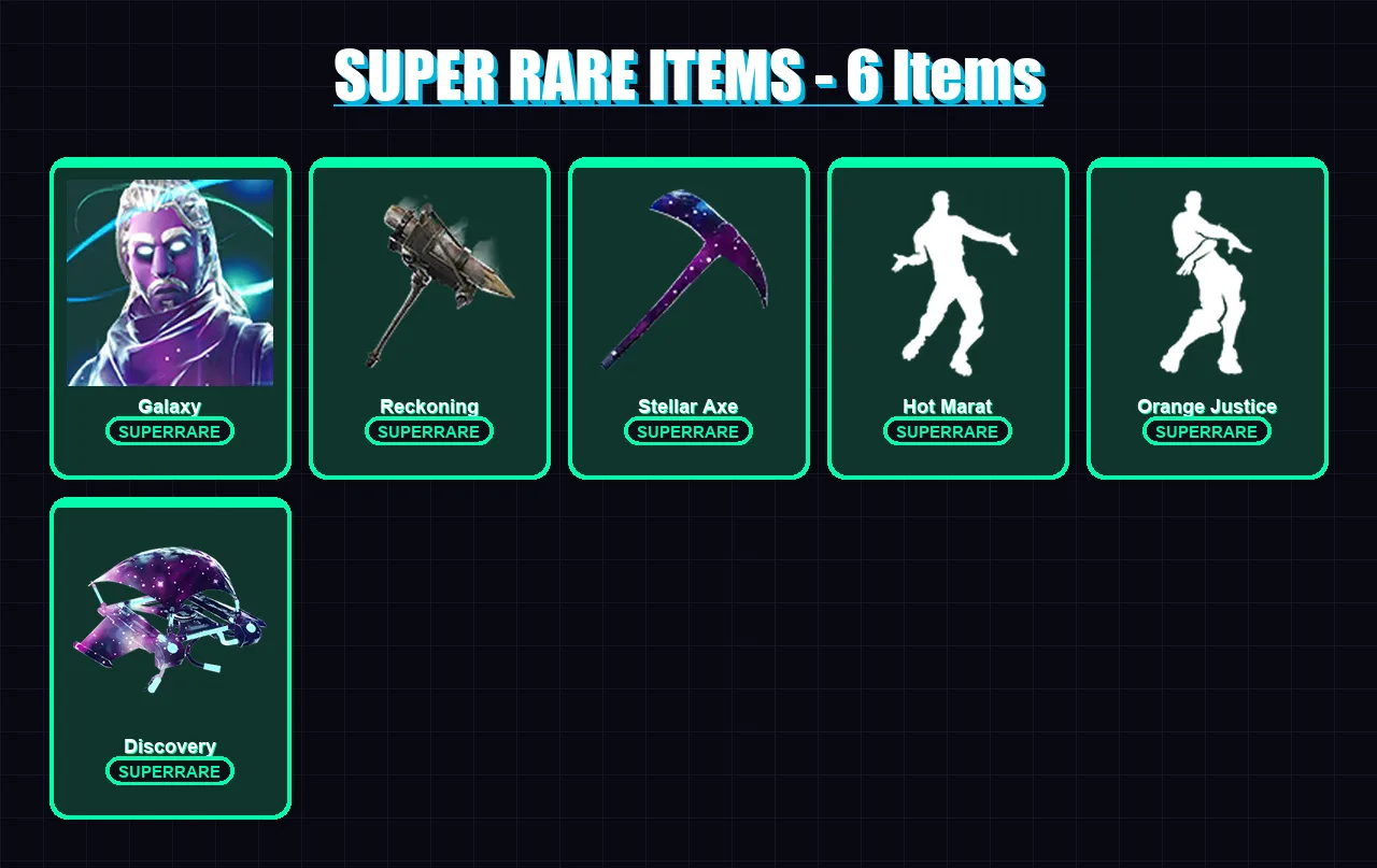 [PC/PSN] | Galaxy | Frozen Raven | Ragnarok | Frozen Love Ranger | Enforcer | 61 skin | 44 pickaxe | 59 emote | 53 glider | Lv841