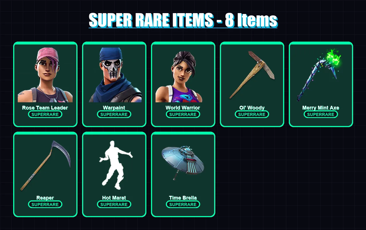 [PC/XBOX/PSN] | Rose Team Leader | Warpaint | World Warrior | The Scientist | Valeria | 149 skin | 192 pickaxe | 152 emote | 157 glider | Lv2516