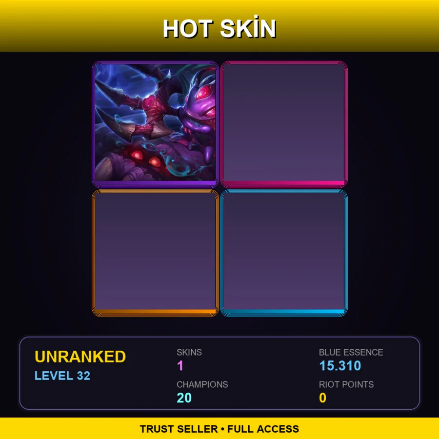 EUNE | Lv32 | Unranked | 1 Skin | 20 Champ