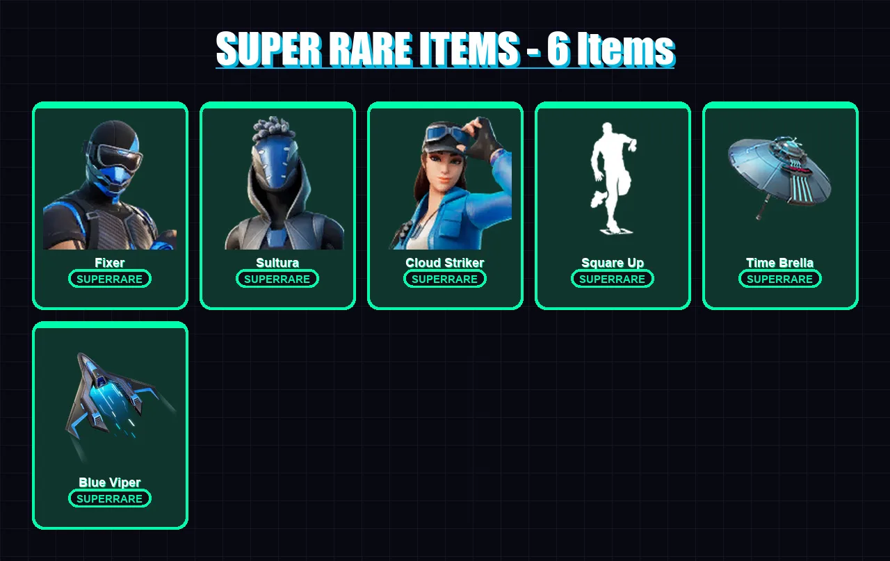 [PC/XBOX] | Fixer | Sultura | Cloud Striker | Ronin | Omegarok | 61 skin | 81 pickaxe | 75 emote | 71 glider | Lv1220 — Fortnite account
