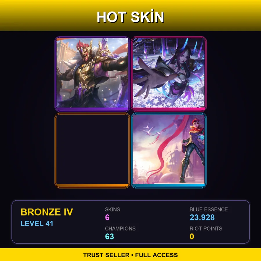 LAS | Lv41 | Bronze IV | 6 Skin | 63 Champ