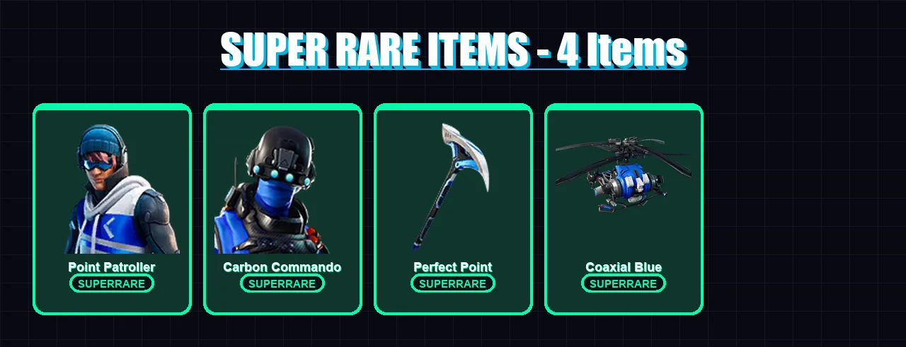 [PS4/PS5/XBOX/PC] | Point Patroller | Carbon Commando | Snap | Malik | Torin | 35 skin | 53 pickaxe | 29 emote | 54 glider | Lv828