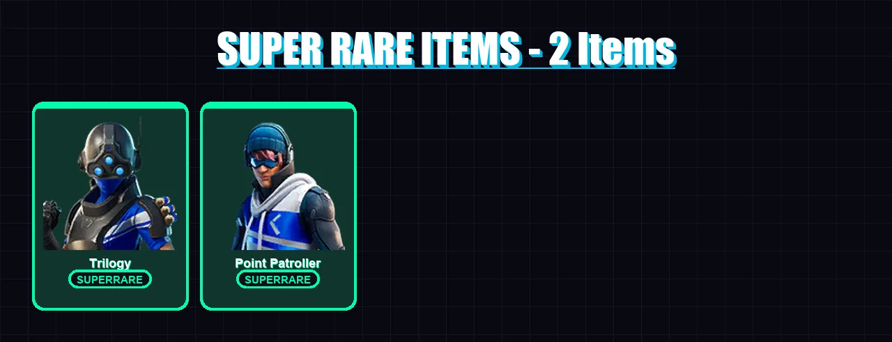[PC/XBOX/PSN] | Trilogy | Point Patroller | Midas | Gear Specialist Maya | Deadpool | 30 skin | 47 pickaxe | 47 emote | 42 glider | Lv617