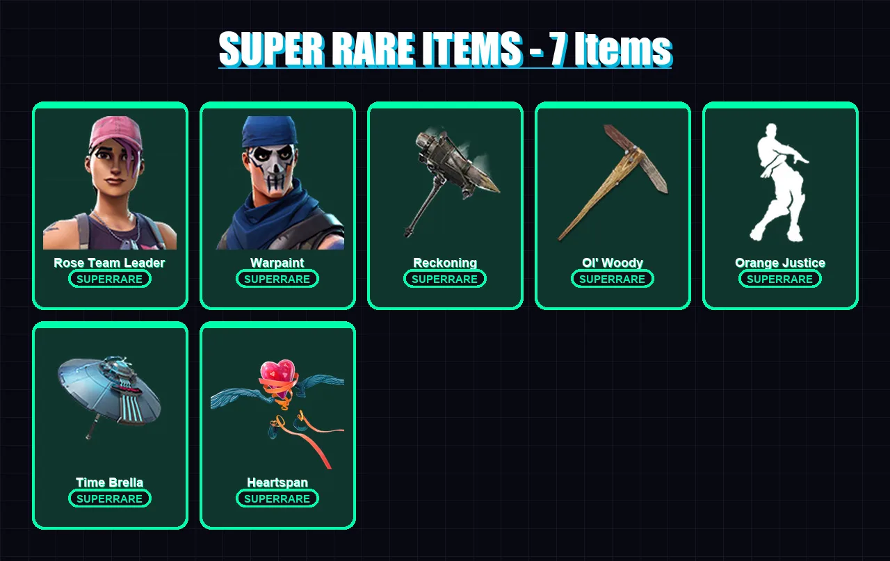 [PC/XBOX/PSN] | Rose Team Leader | Warpaint | Drift | Calamity | Ragnarok | 24 skin | 47 pickaxe | 39 emote | 47 glider | Lv671