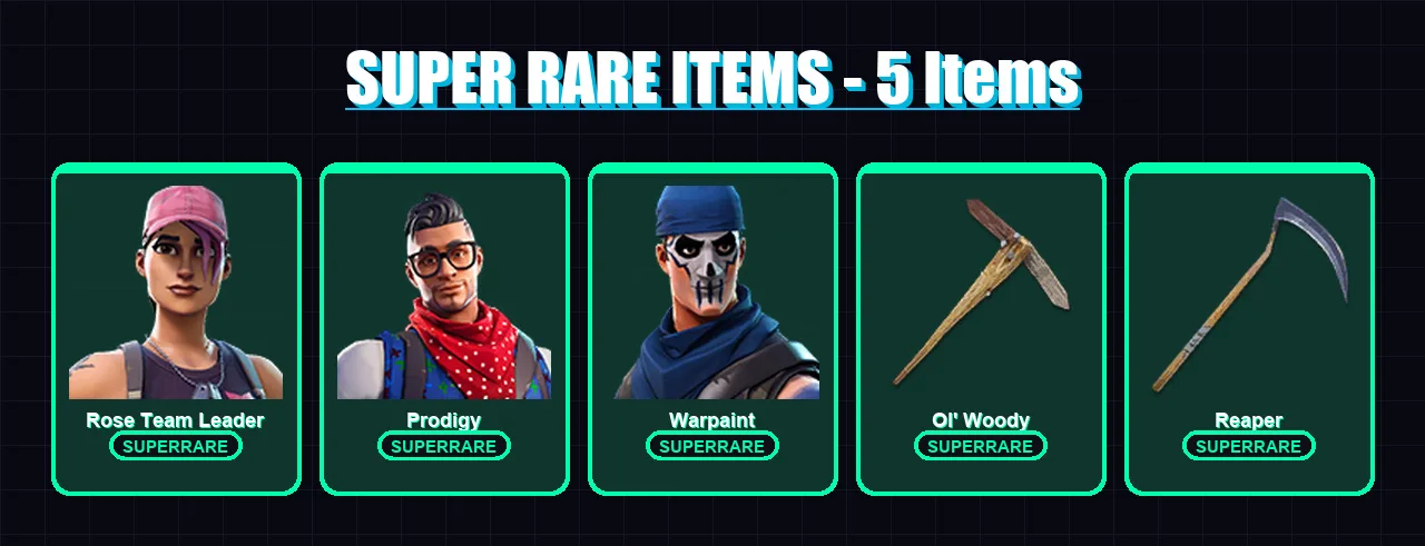 [PC/XBOX/PSN] | Rose Team Leader | Prodigy | Warpaint | The Scientist | Lynx | 43 skin | 50 pickaxe | 54 emote | 49 glider | Lv581