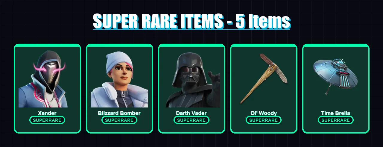 [PC/XBOX] | Xander | Blizzard Bomber | Darth Vader | Peter Griffin | Omegarok | 66 skin | 114 pickaxe | 87 emote | 103 glider | Lv2708