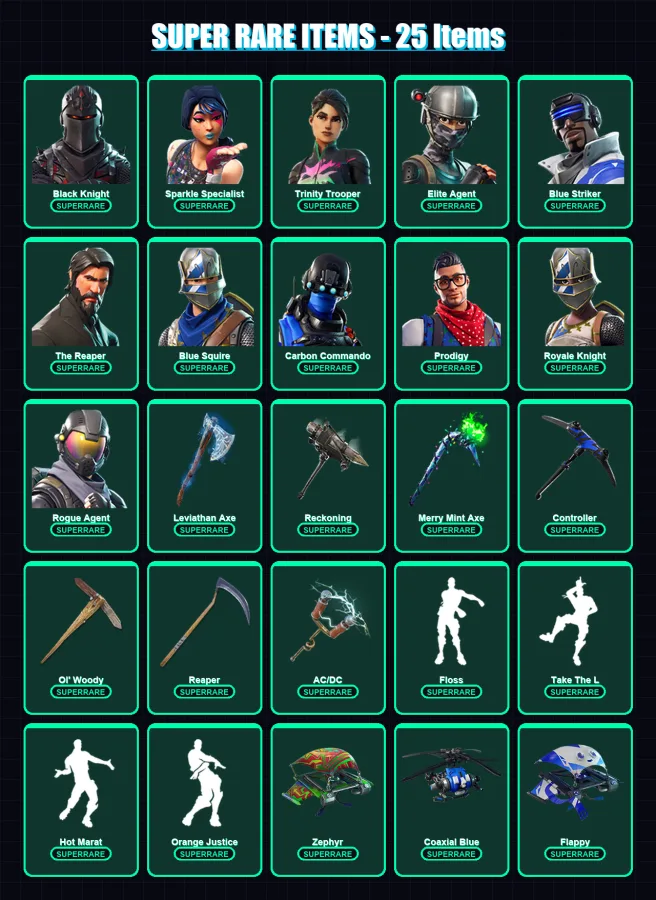 [PC/XBOX/PSN] | Black Knight | Sparkle Specialist | Trinity Trooper | 277 skin | Lv1965