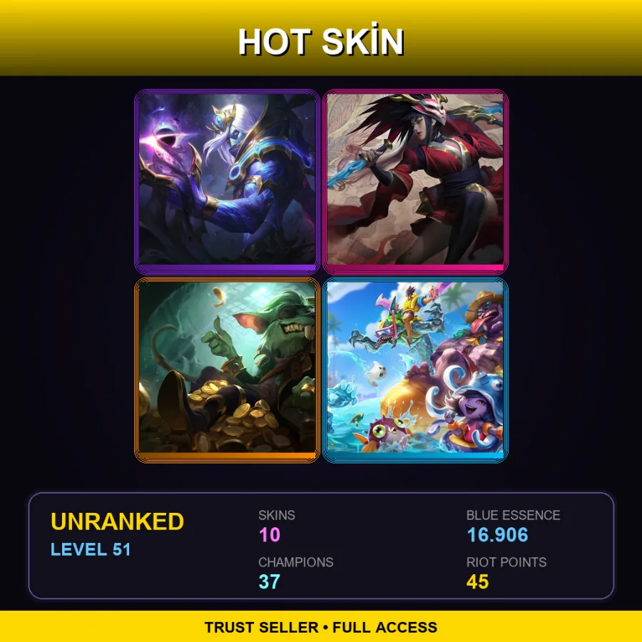EUNE | Lv51 | Unranked | 10 Skin | 37 Champ — Cosmic Devourer Vladimir