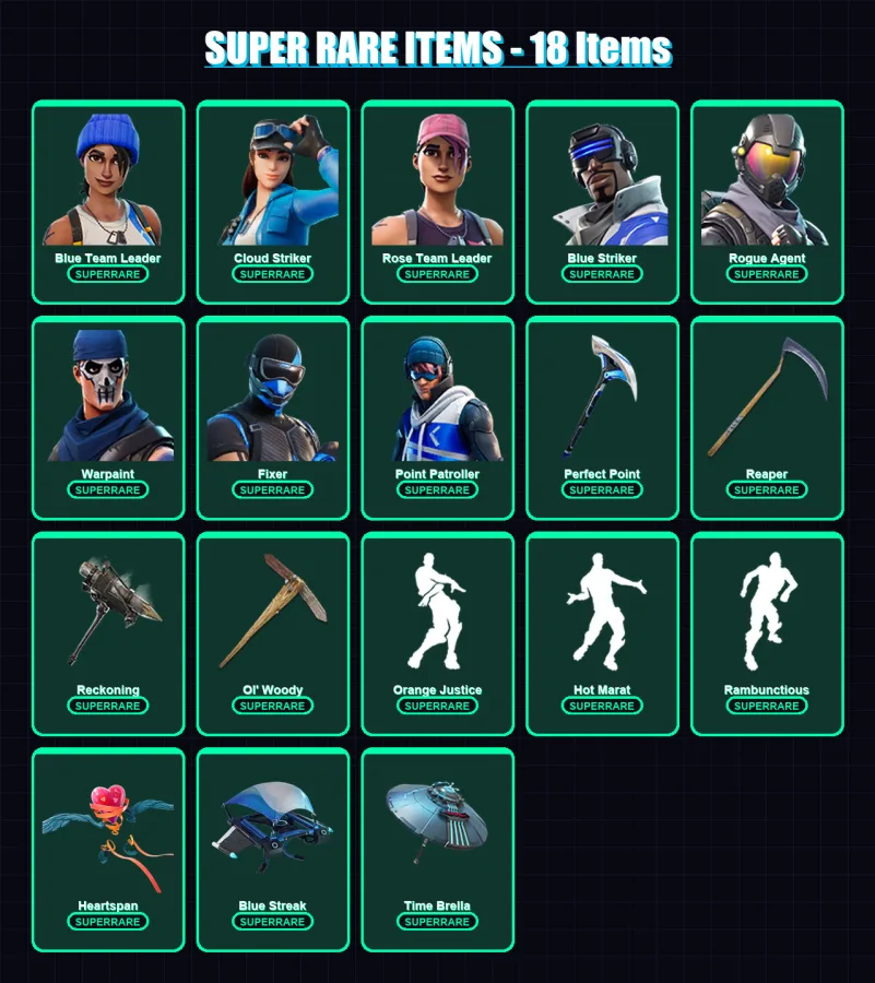 [PC/XBOX] | Blue Team Leader | Cloud Striker | Rose Team Leader | 355 skin | Lv3037