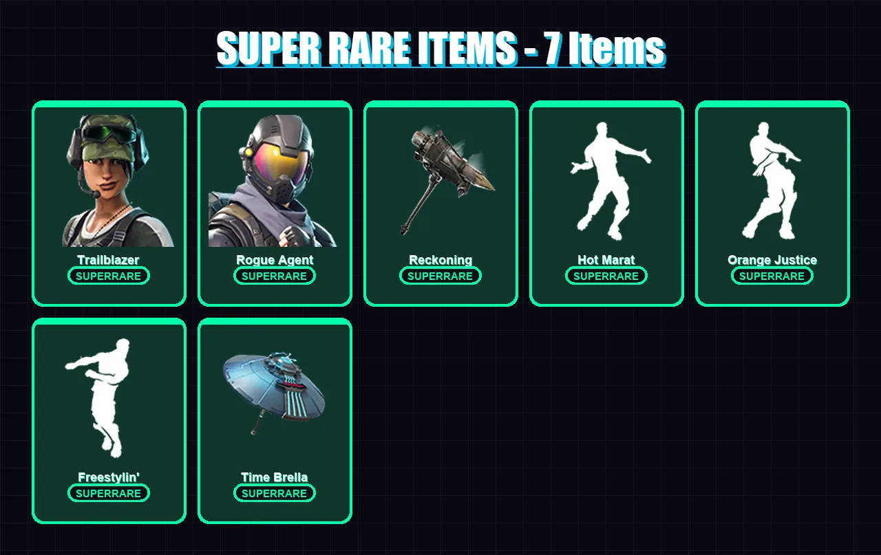 [PC/XBOX/PSN] | Trailblazer | Rogue Agent | Calamity | Hybrid | Valor | 32 skin | 25 pickaxe | 39 emote | 38 glider | Lv495 — Fortnite account