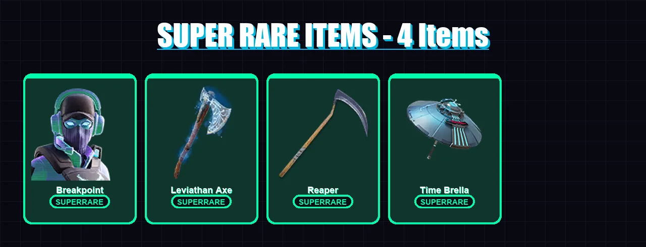 [PS4/PS5/XBOX/PC] | Breakpoint | Eternal Knight | Ronin | Era | Piccolo | 281 skin | 259 pickaxe | 131 emote | 155 glider | Lv1952
