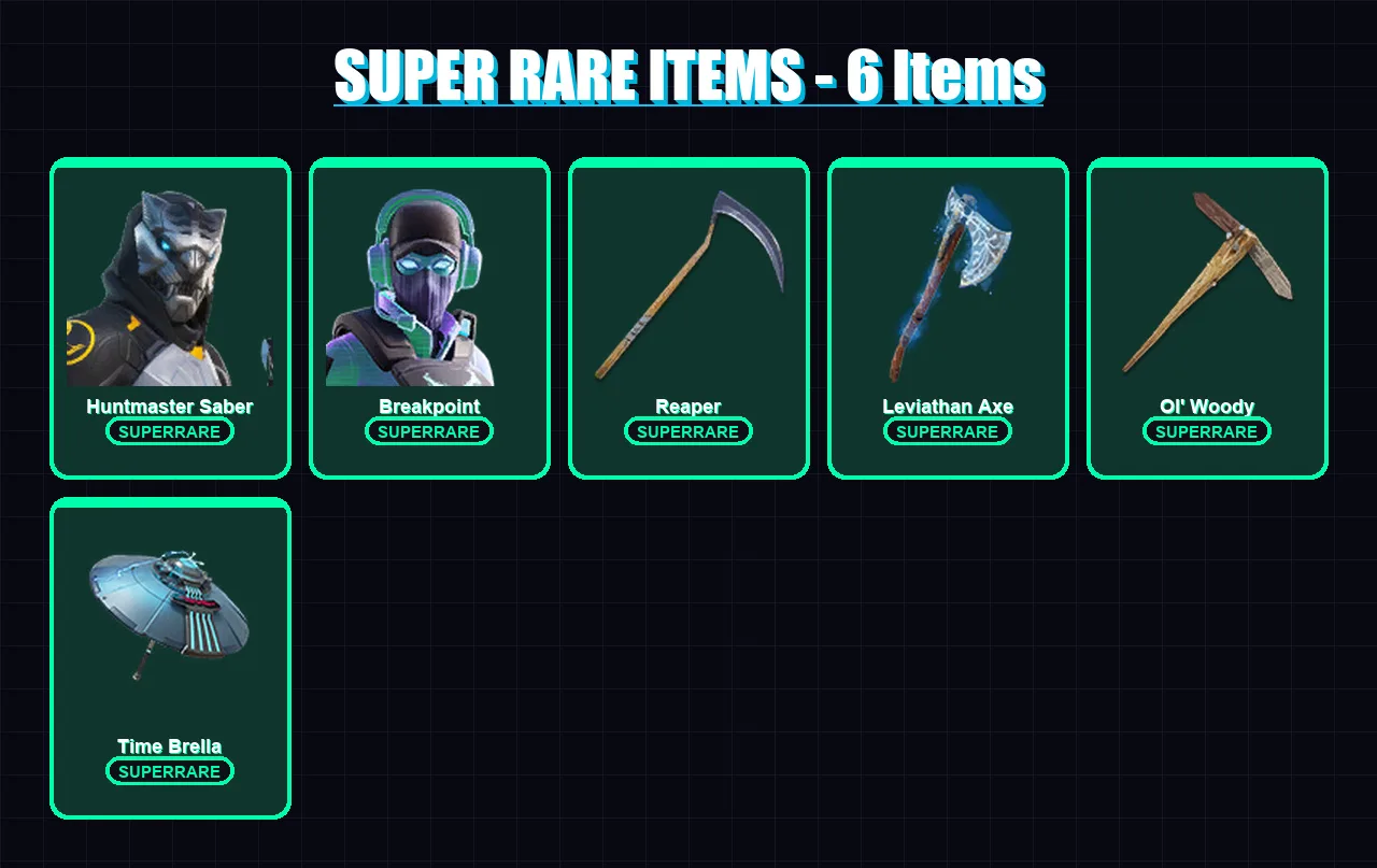 [PC] | Huntmaster Saber | Breakpoint | Fade | Gear Specialist Maya | Mandalorian | 214 skin | 240 pickaxe | 149 emote | 153 glider | Lv2062