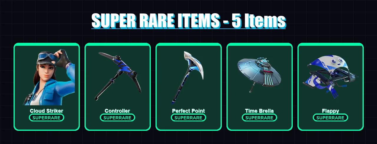 [PS4/PS5/XBOX/PC] | Cloud Striker | Omegarok | Spectra Knight | Fusion | Zeus | 115 skin | 182 pickaxe | 131 emote | 162 glider | Lv2924