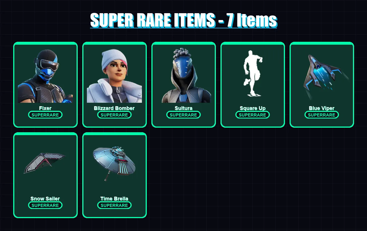 [PS4/PS5/XBOX/PC] | Fixer | Blizzard Bomber | Sultura | Omegarok | The Origin | 84 skin | 100 pickaxe | 80 emote | 83 glider | Lv1030 — Fortnite account