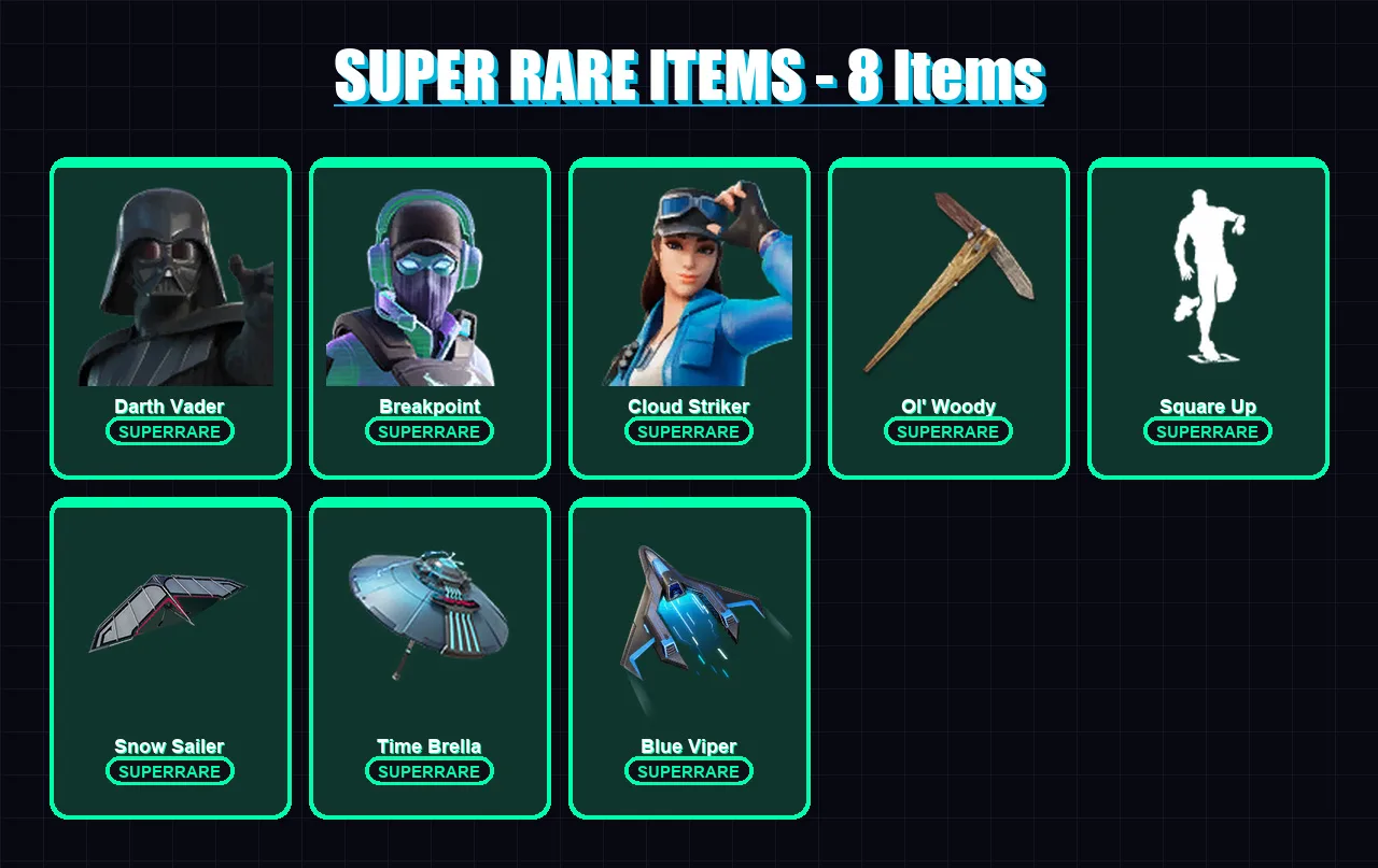 [PS4/PS5/XBOX/PC] | Darth Vader | Breakpoint | Cloud Striker | Joltara | Raz | 225 skin | 230 pickaxe | 133 emote | 169 glider | Lv2292 — Fortnite account
