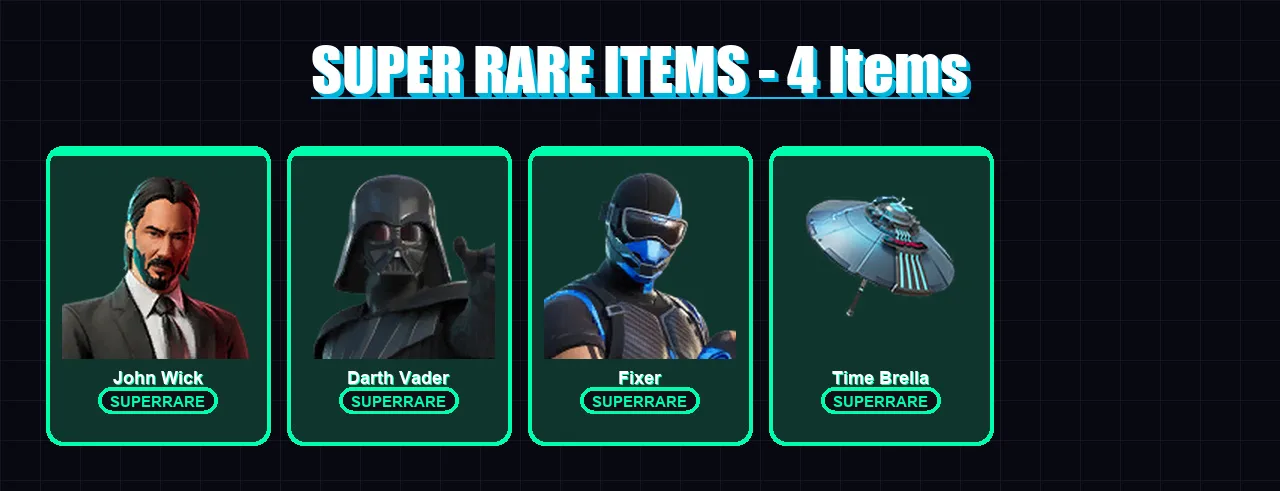 [PS4/PS5/XBOX/PC] | John Wick | Darth Vader | Fixer | Twyn | Galaxy Scout | 91 skin | 85 pickaxe | 74 emote | 76 glider | Lv1569