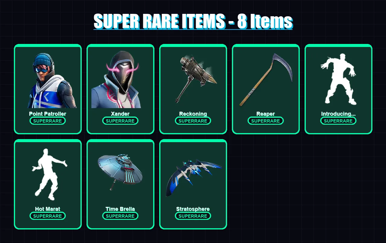 [PC/XBOX] | Point Patroller | Xander | The Scientist | Luxe | Menace | 134 skin | 154 pickaxe | 121 emote | 132 glider | Lv1693