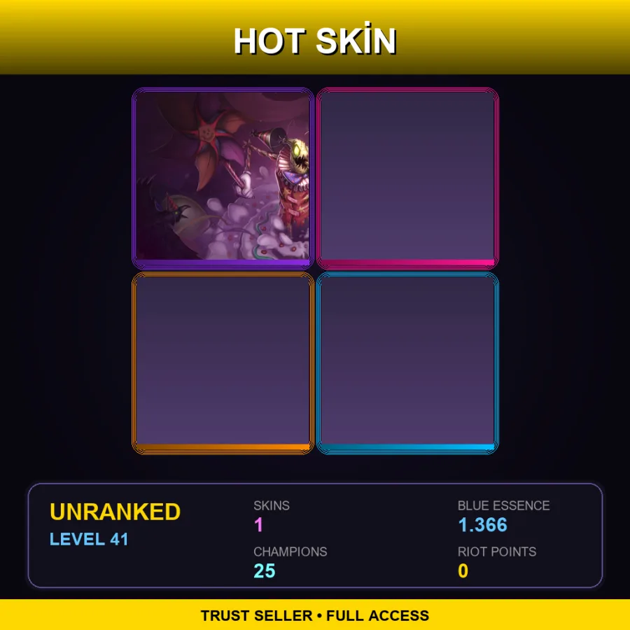 EUNE | Lv41 | Unranked | 1 Skin | 25 Champ