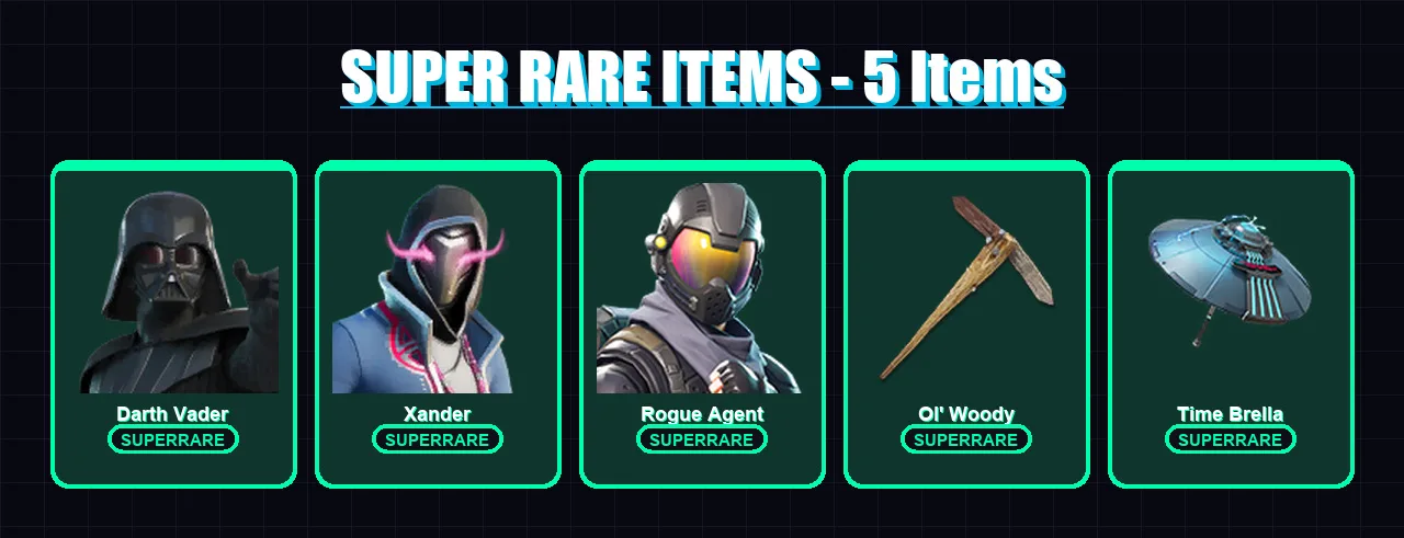 [PC] | Darth Vader | Xander | Rogue Agent | Gear Specialist Maya | Omegarok | 87 skin | 107 pickaxe | 87 emote | 72 glider | Lv1275