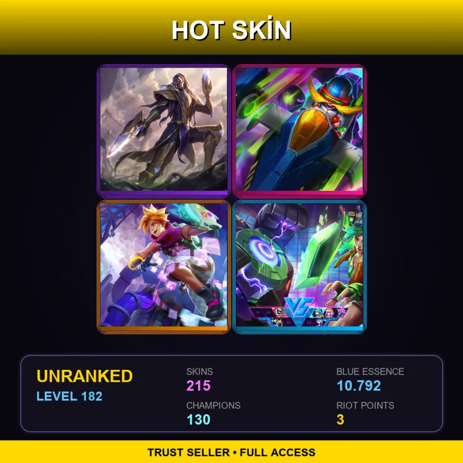 TW | Lv182 | Unranked | 215 Skin | 130 Champ with Aphelios