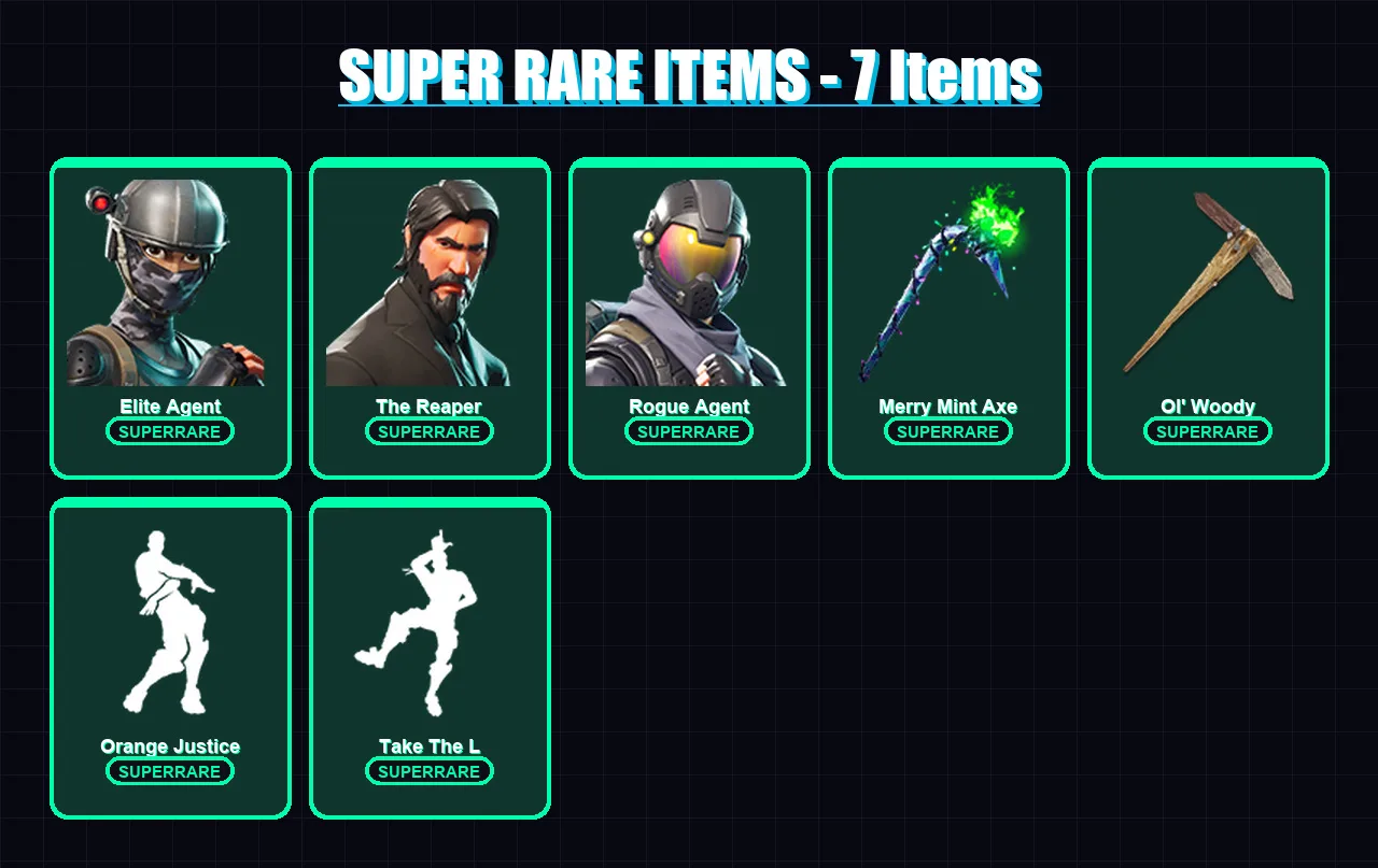 [PC/XBOX/PSN] | Elite Agent | The Reaper | Rogue Agent | Drift | Dark Voyager | 38 skin | 40 pickaxe | 48 emote | 38 glider | Lv625 — Fortnite account